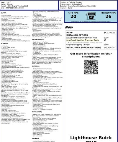 2017 Mazda Mazda CX-9 Grand Touring