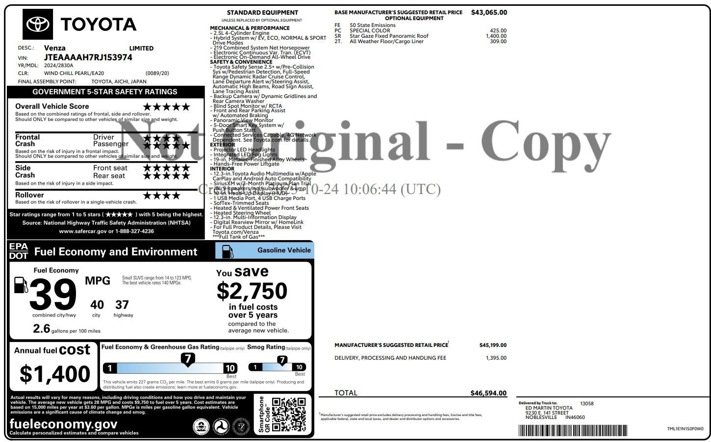 2024 Toyota Venza Limited