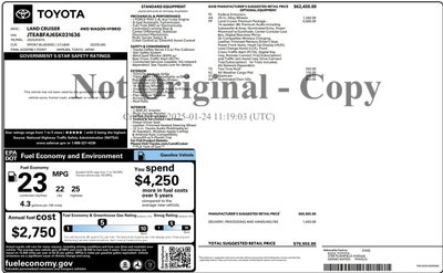 2025 Toyota Land Cruiser Base