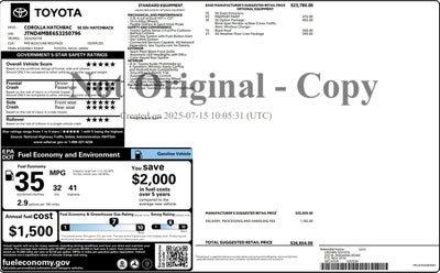 2025 Toyota Corolla Hatchback SE