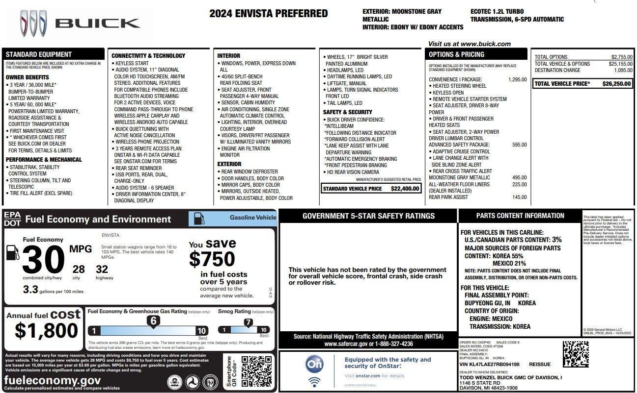 2024 Buick Envista Preferred
