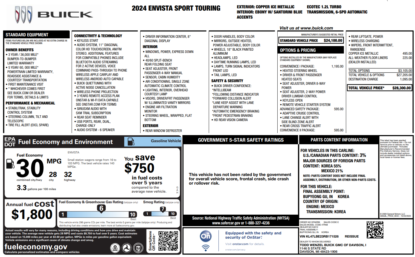 2024 Buick Envista Sport Touring
