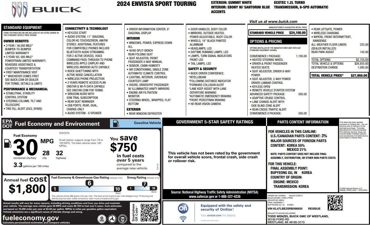 2024 Buick Envista Sport Touring