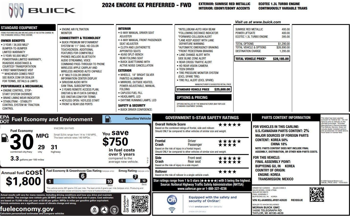 2024 Buick Encore GX Preferred