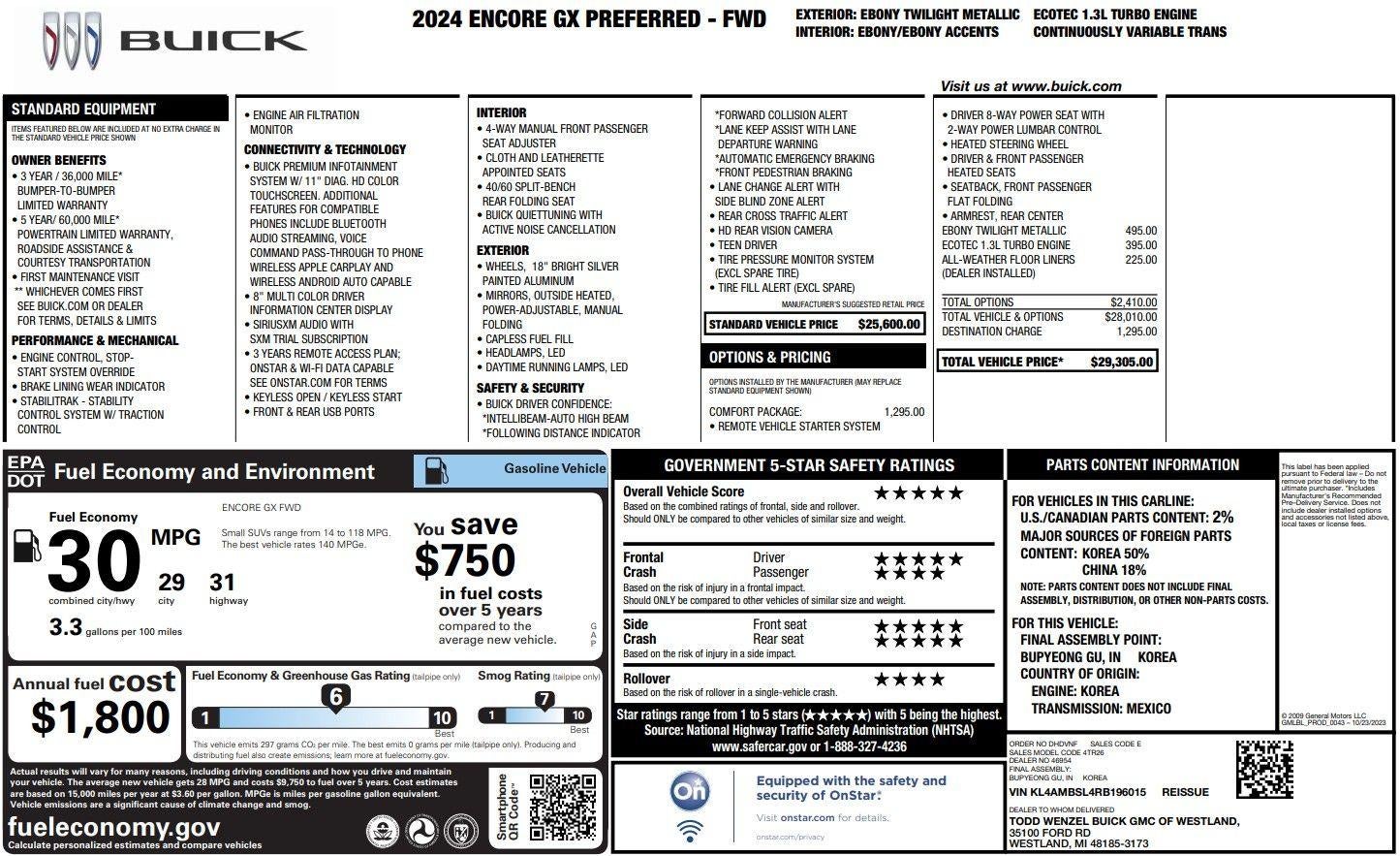 2024 Buick Encore GX Preferred
