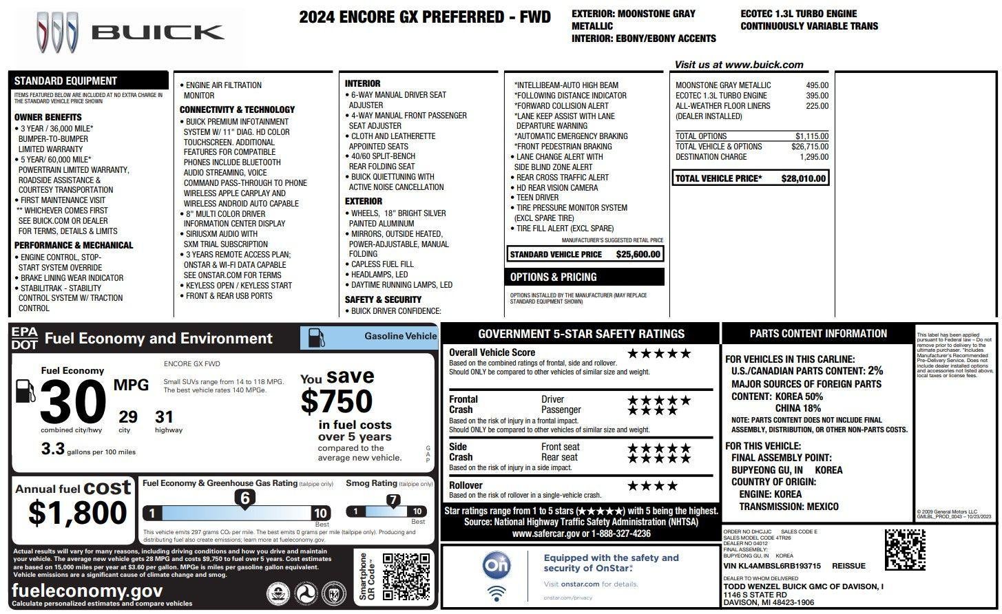 2024 Buick Encore GX Preferred