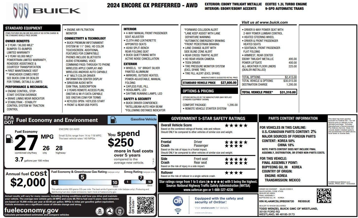 2024 Buick Encore GX Preferred