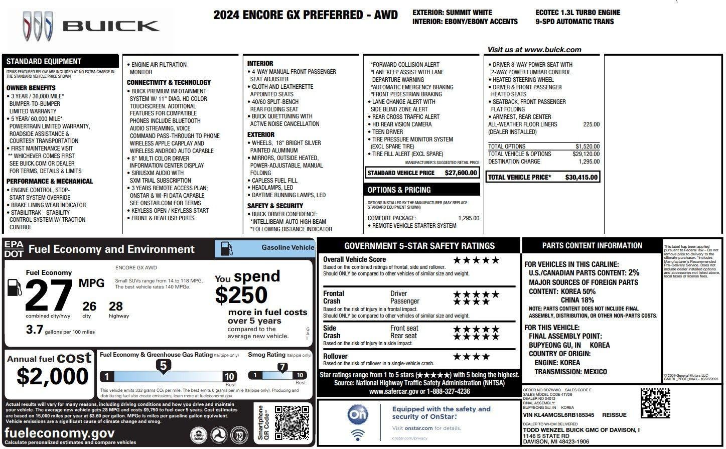 2024 Buick Encore GX Preferred