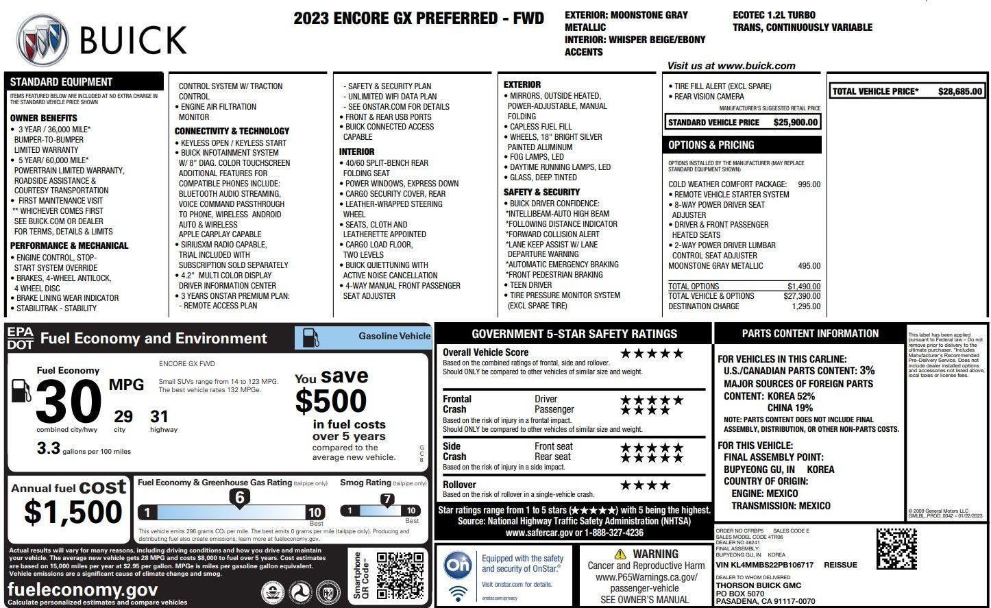 2023 Buick Encore GX Preferred