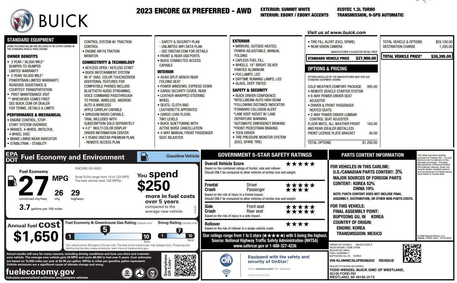 2023 Buick Encore GX Preferred