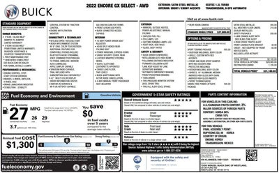 2022 Buick Encore GX Select