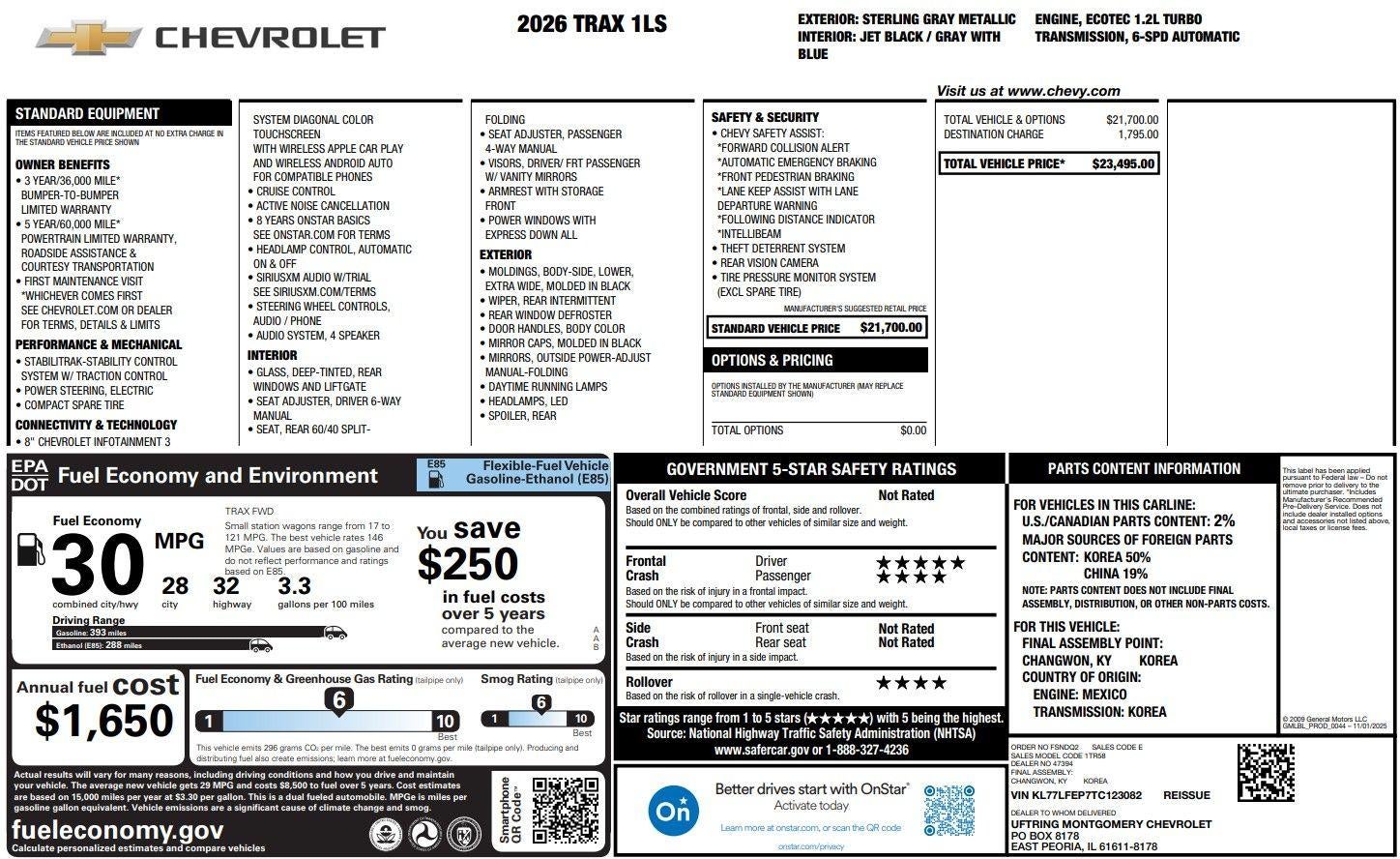 2026 Chevrolet Trax LS