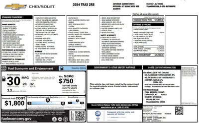 2024 Chevrolet Trax 2RS