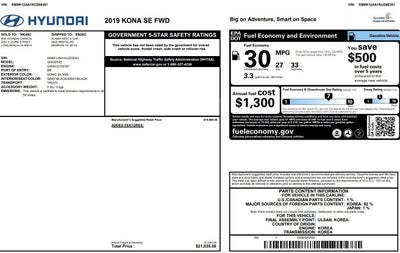 2019 Hyundai Kona SE