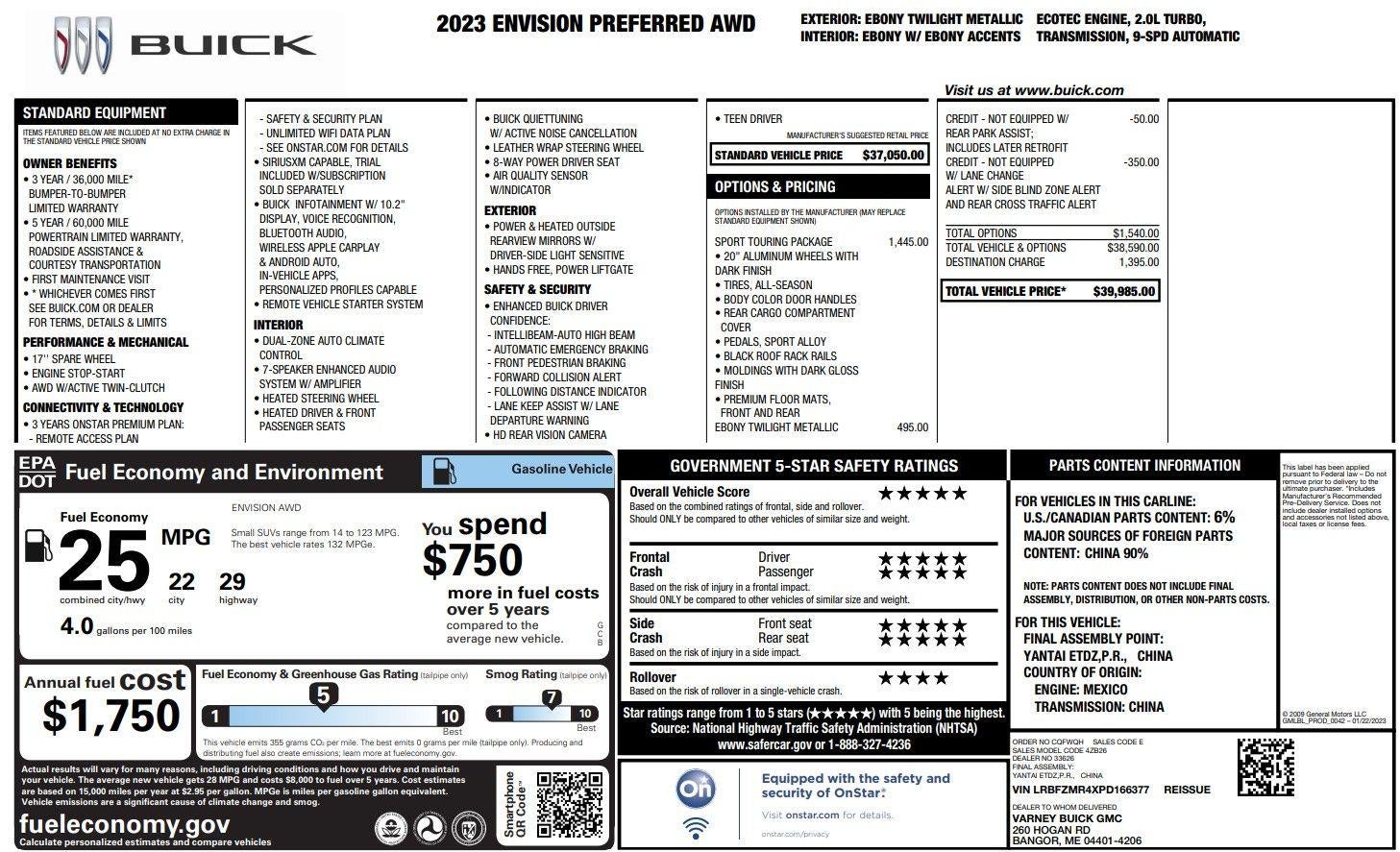 2023 Buick Envision Preferred