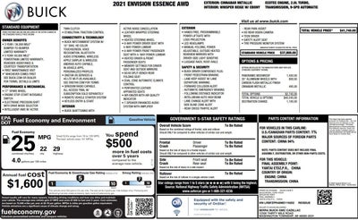 2021 Buick Envision Essence