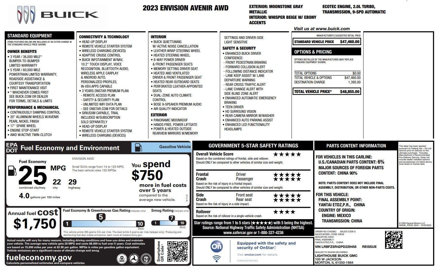 2023 Buick Envision Avenir