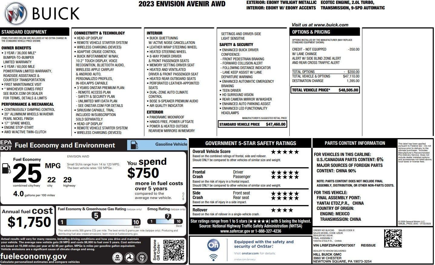 2023 Buick Envision Avenir
